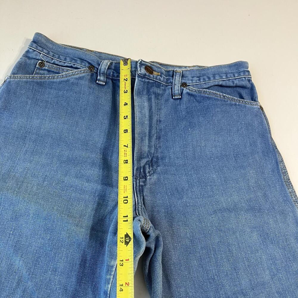 Vintage Wrangler Jeans Womens 31 High Rise Bell Flare Western Wrapid Transit 70s - Picture 7 of 16